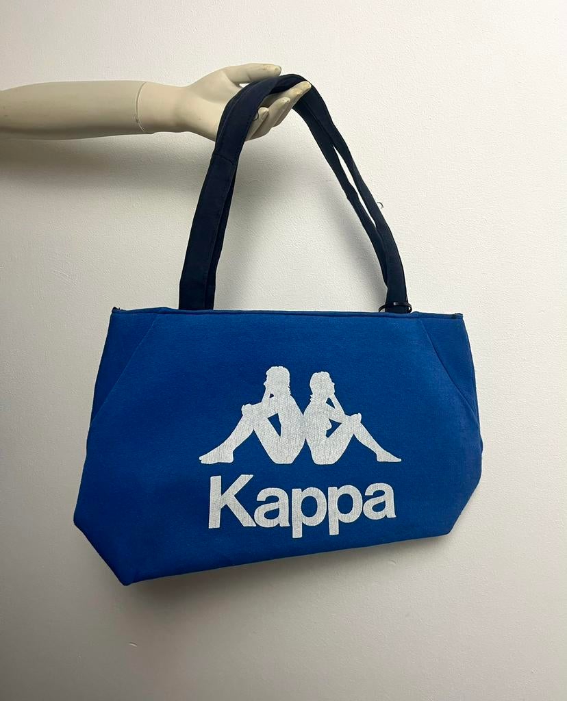 Vintage Kappa reworked tas, Ophalen of Verzenden, Gebruikt, Blauw, Overige merken