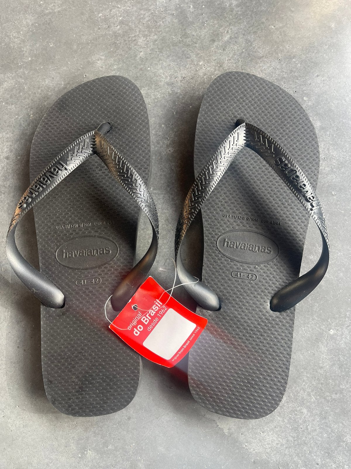 Nieuwe Havaianas slippers, Ophalen, Nieuw, Zwart, Slippers