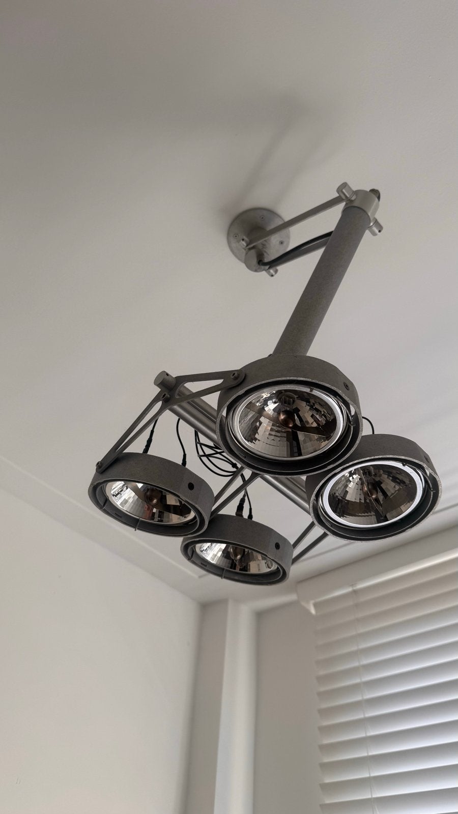 Modular Nomad plafondlamp met 4 spots, Ophalen, Gebruikt, Metaal