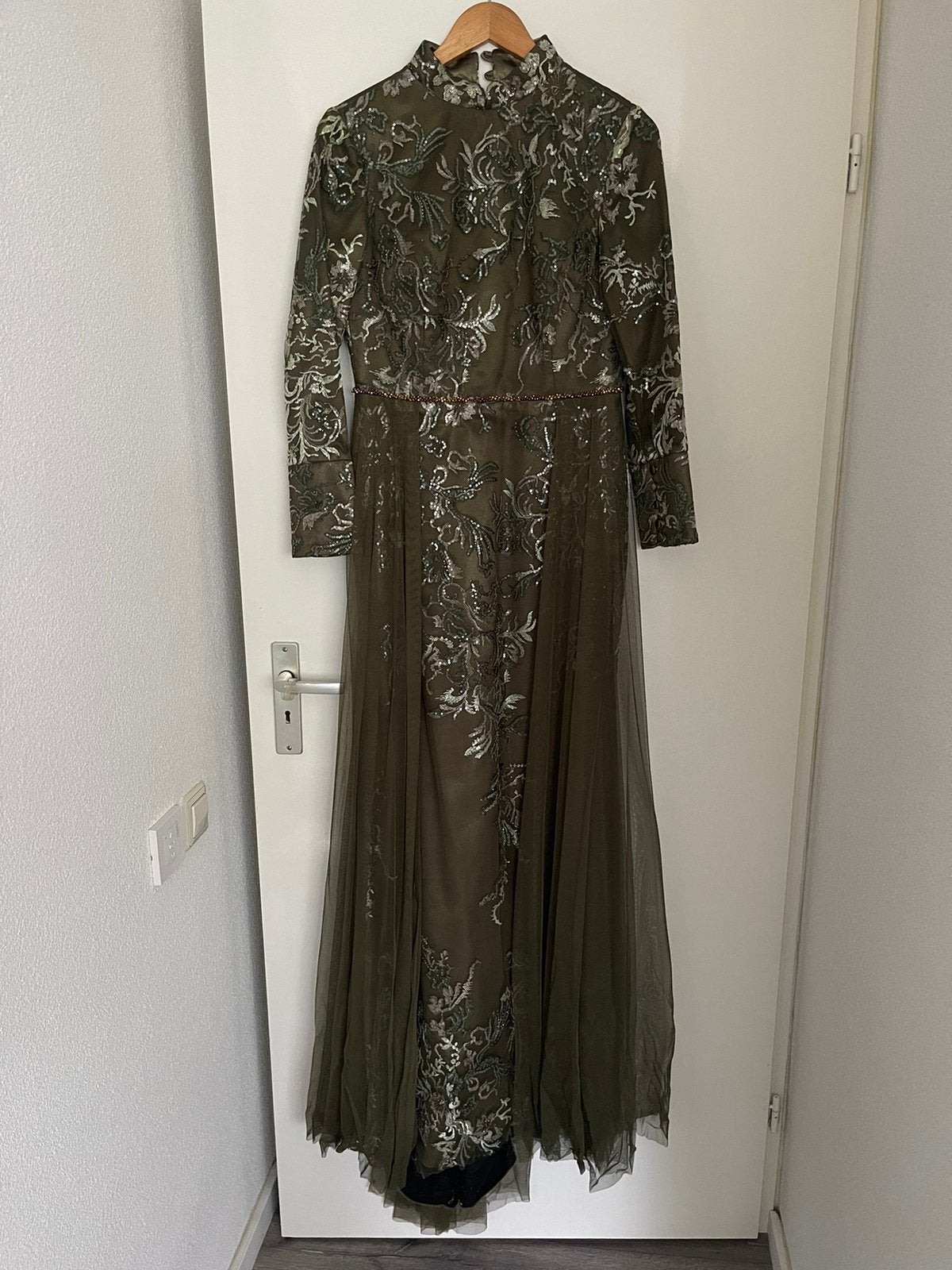 1x aangehad avondjurk galajurk abiye baljurk mt38, Kleding | Dames, Ophalen of Verzenden, Zo goed als nieuw, Galajurk