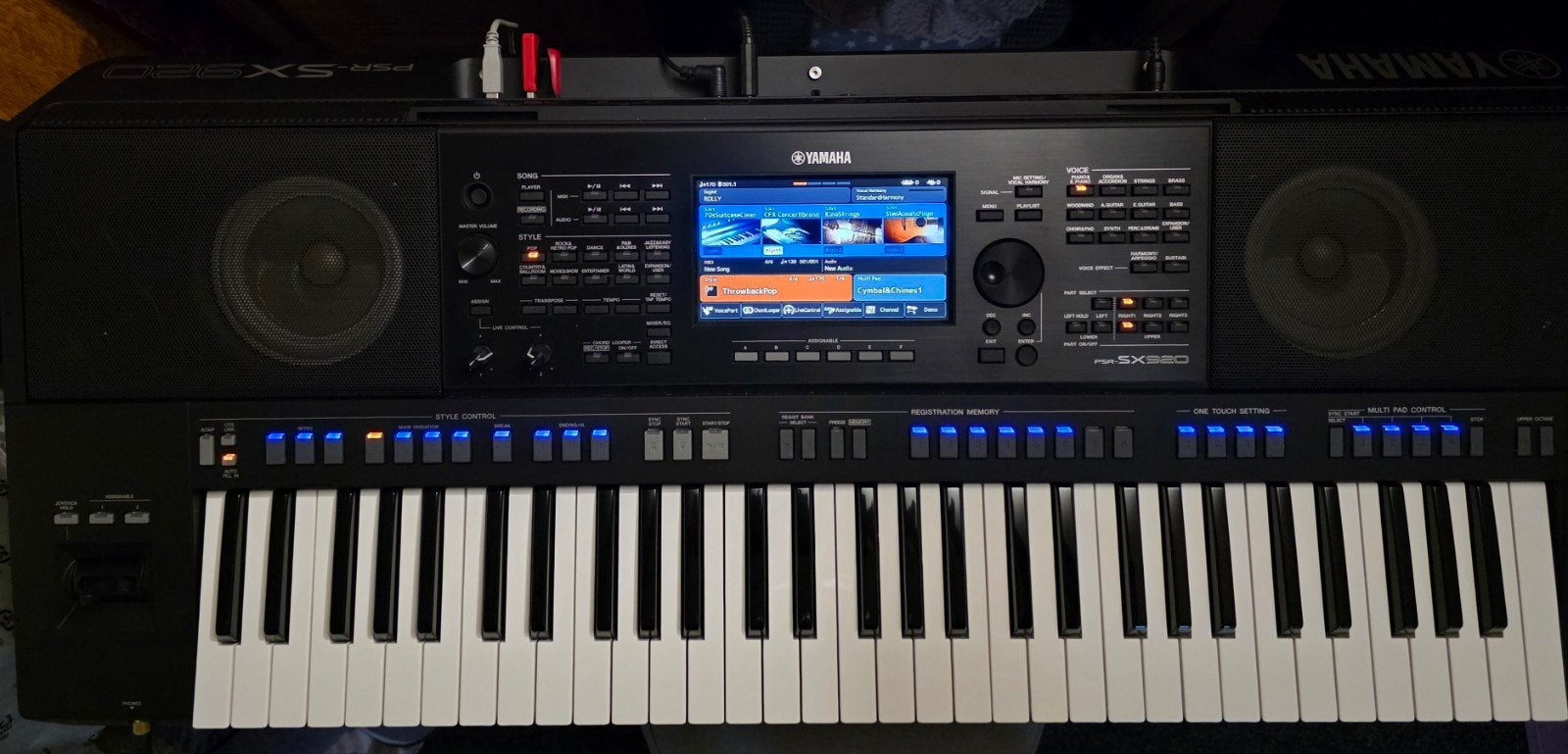 Yamaha PSR-SX920 + Stevig Schaarstatief -In absolute nieuwst, Ophalen, 61 toetsen, Yamaha, Zo goed als nieuw