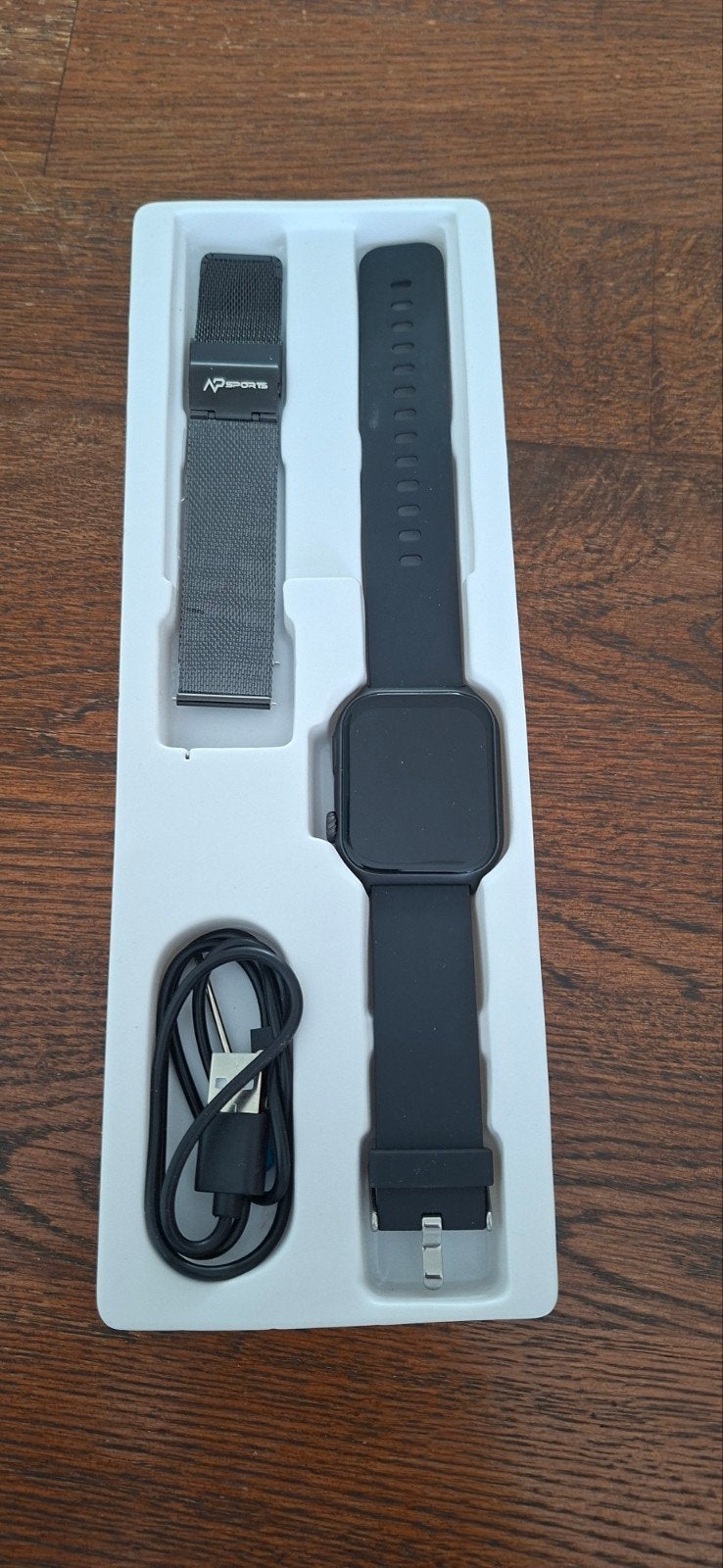 Nieuwe NP Sports GTS7 Pro Smartwatch - Nooit gedragen!, Ophalen of Verzenden, Nieuw, Zwart, IOS