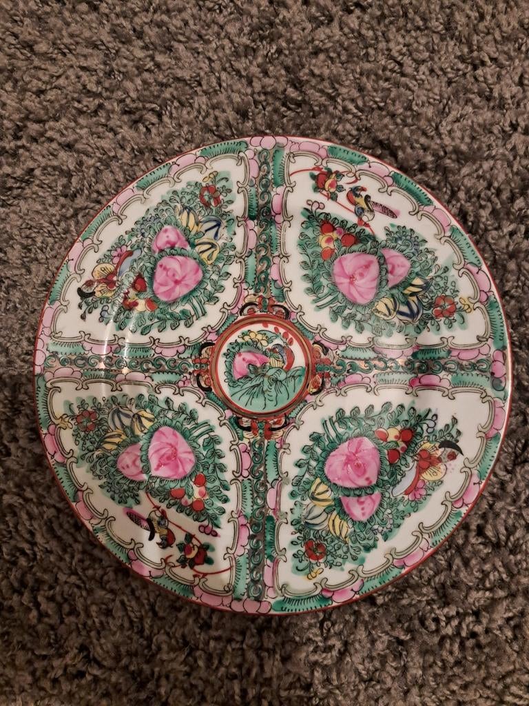 Antiek Chinees bord, Qianlong-merk, ca. 26 cm, Antiek en Kunst, Antiek | Wandborden en Tegels, Ophalen
