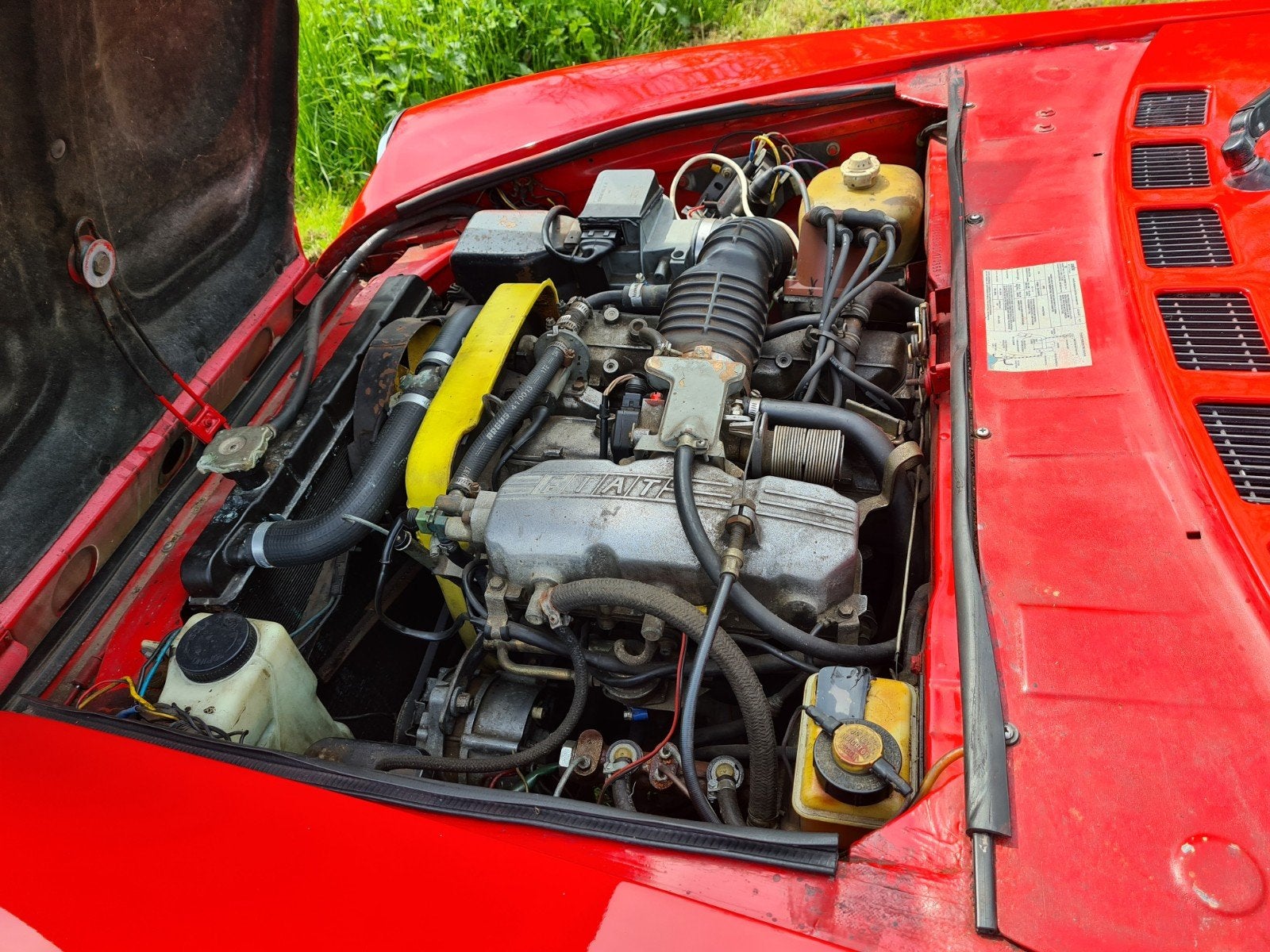 FIAT 124 SPIDER, USA 2 ltr inj, bj 1980, kleur rood, foto 8