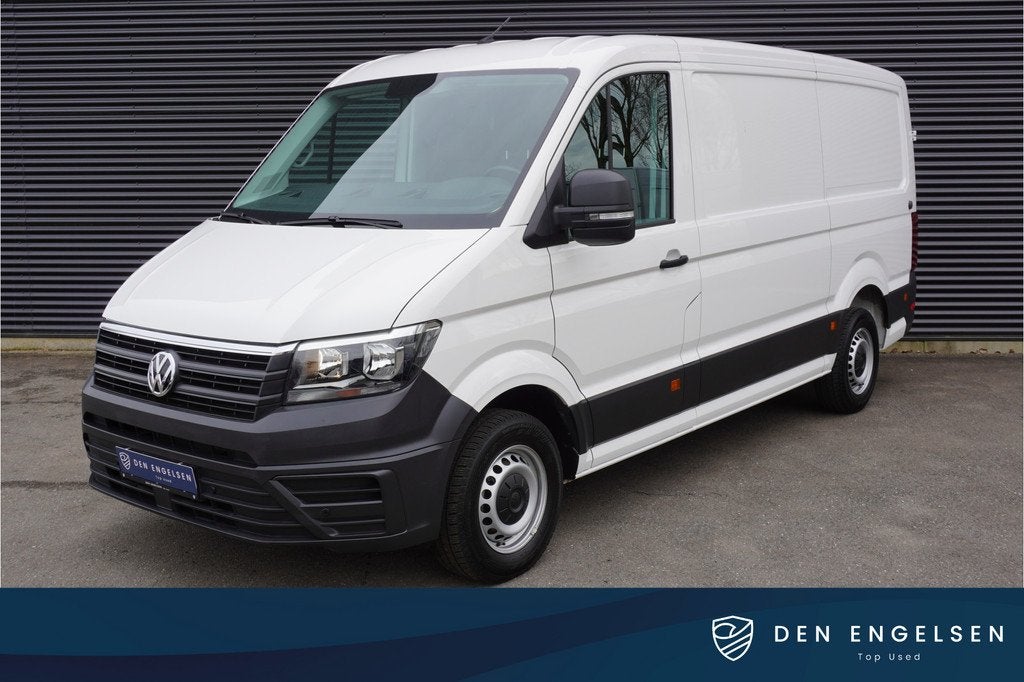 Volkswagen Crafter 35 140pk L3H2 / L2H1 Trekhaak Apple Carpl, Auto's, Voorwielaandrijving, Stof, Gebruikt, Zwart