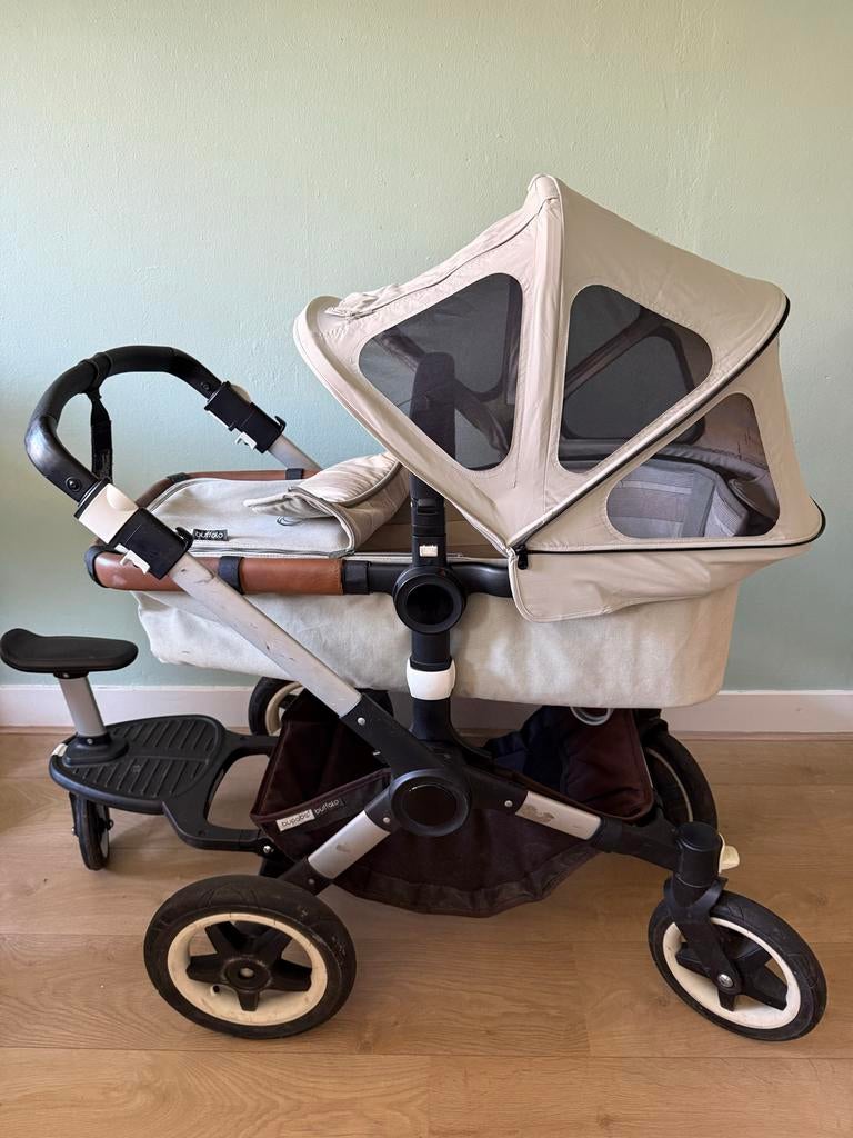 Bugaboo Buffalo complete set met meerijdplankje en accessoir, Kinderen en Baby's, Kinderwagens en Combinaties, Gebruikt, Combiwagen