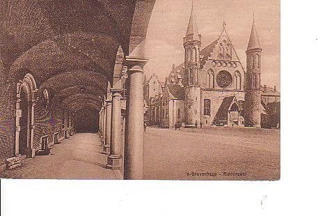 Ansichtkaart 	Den Haag	Ridderzaal, Verzenden, 1920 tot 1940, Gelopen, Zuid-Holland
