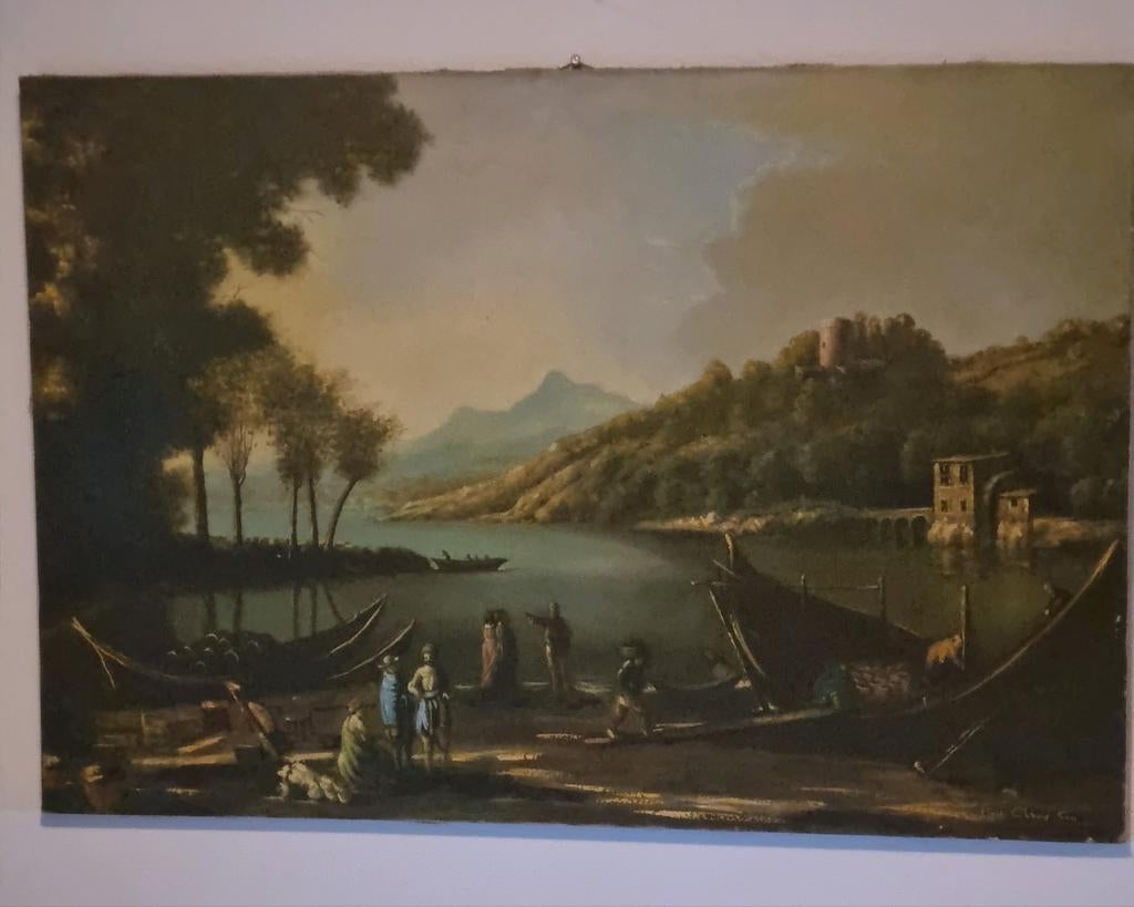 Schilderij jaren 60, gesigneerd, Ophalen