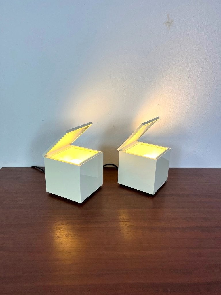 Cini & Nils Cuboluce lampen , studio Opi Milano, jaren 80, Huis en Inrichting, Lampen | Tafellampen, Ophalen of Verzenden