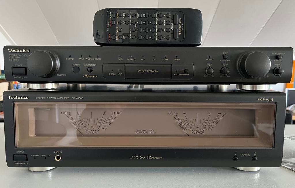 Technics SU-C1000 & SE-A1000 & RAK-SU180WH & boekjes-NWST!, Ophalen, Zo goed als nieuw, Overige merken