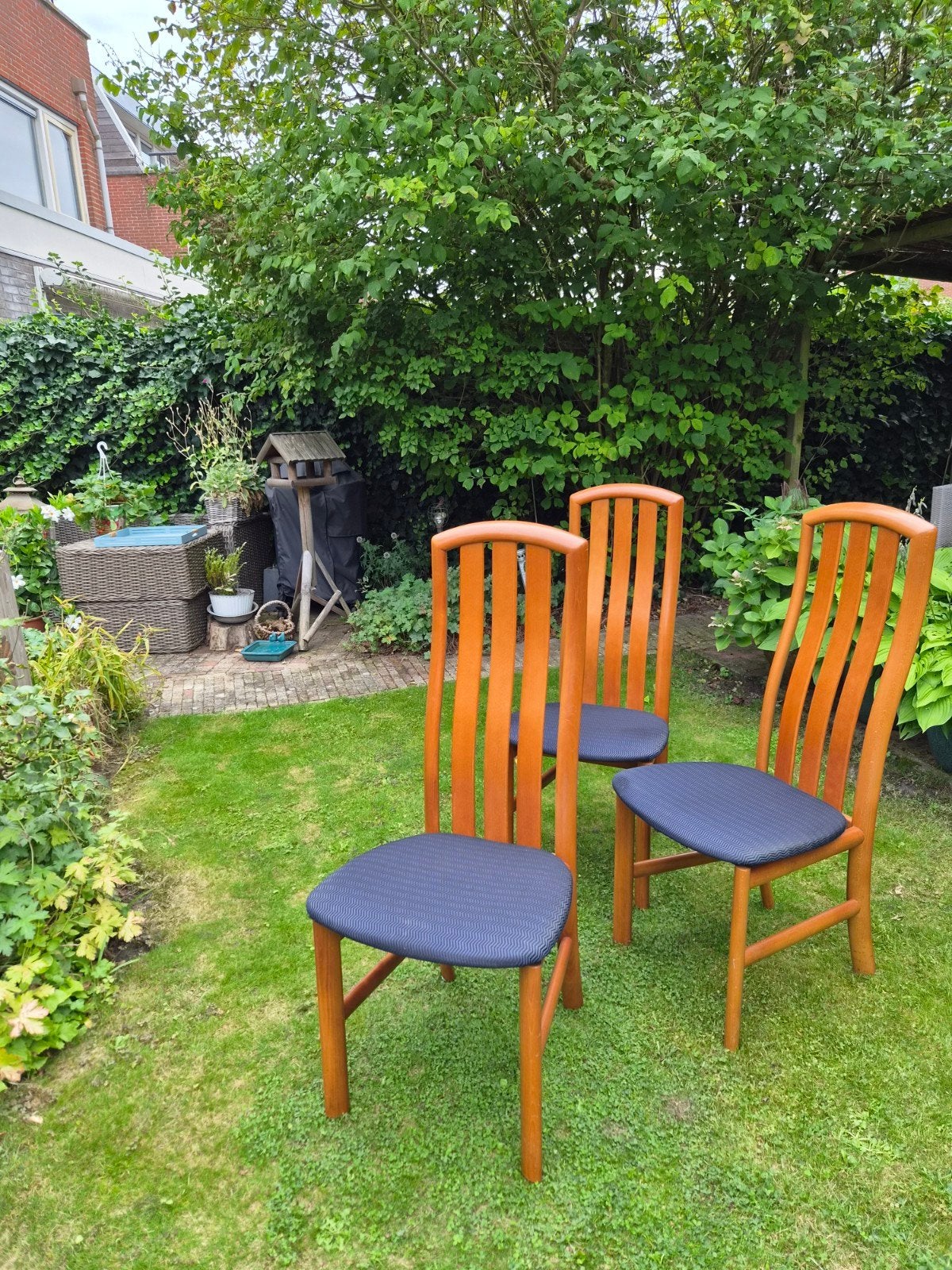 Uitschuifbare eettafel met 6 stoelen - Nijkerk, Ophalen, Gebruikt, 200 cm of meer, 50 tot 100 cm