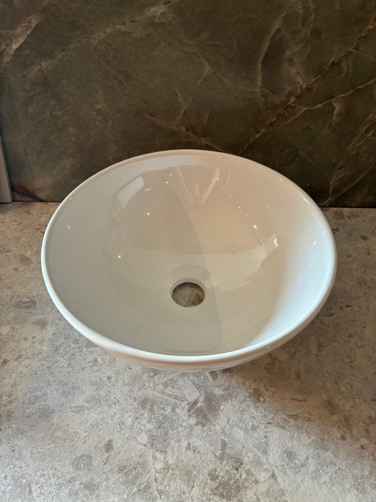 Opzetwastafel (wit) 32cm rond, Ophalen, Nieuw, Overige typen