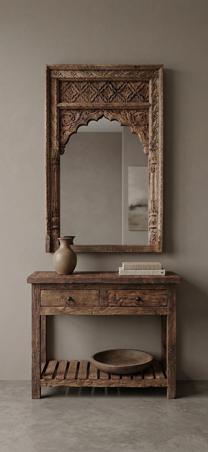 Sidetable + spiegel €474,00 ook los van elkaar verkrijgbaar, Ophalen