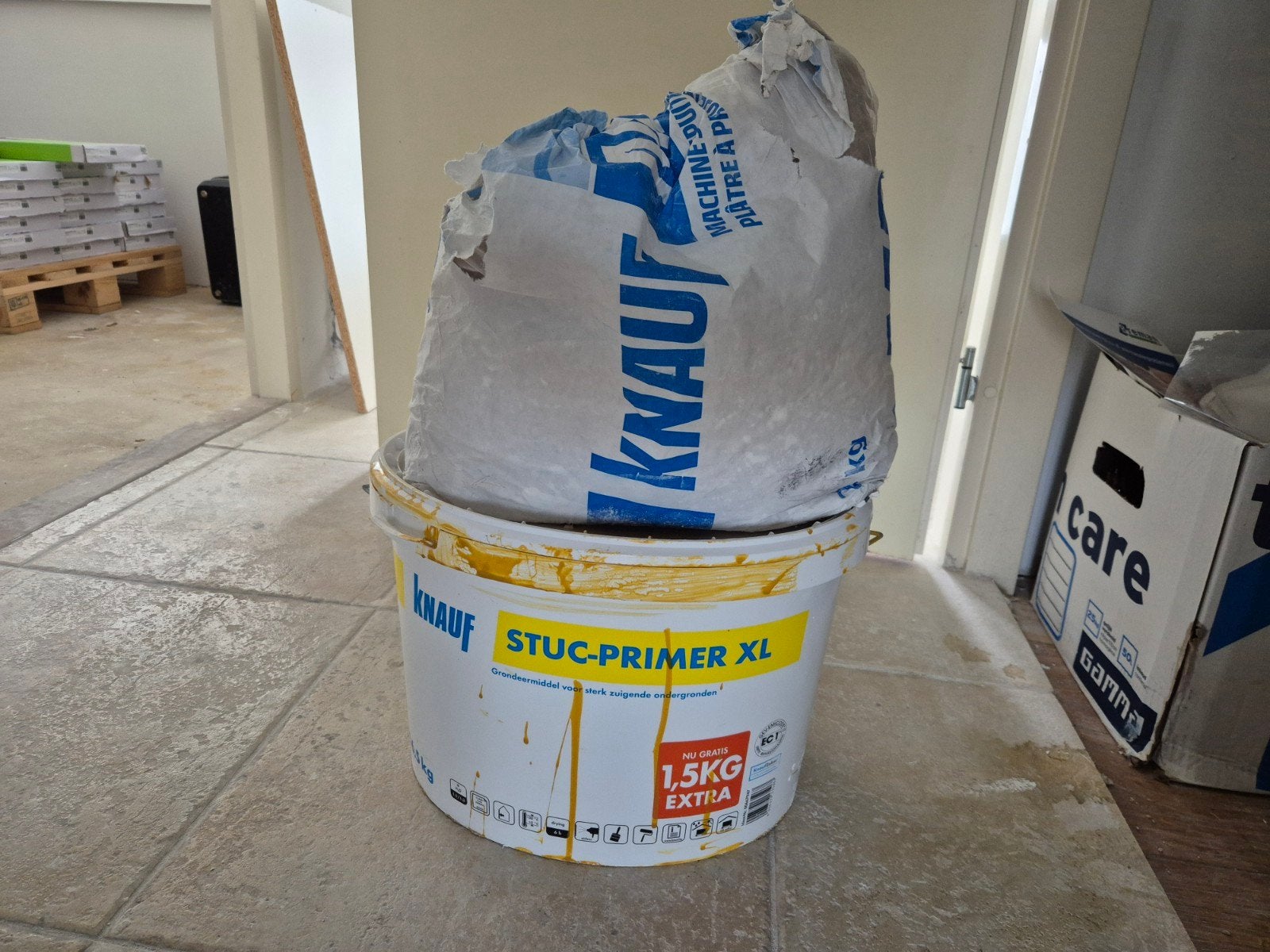 Knauf Stuc-Primer XL en gaasband voor stucwerk, Ophalen, Nieuw, Overige typen