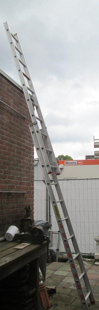 ladder Altrex 2-delig 2x10 tredes, Ophalen, Gebruikt, Ladder, Opvouwbaar of Inschuifbaar