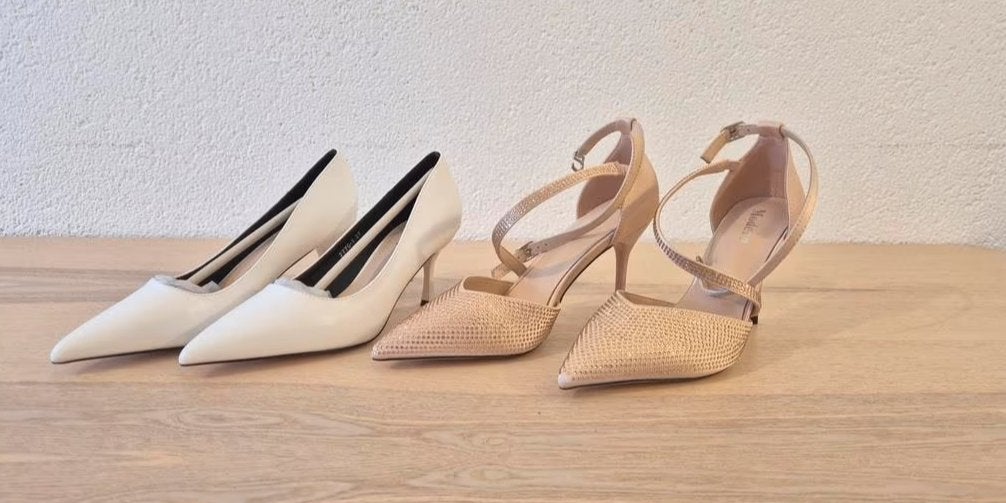 Bruidsschoenen (Wit & Licht roze), Ophalen of Verzenden, Nieuw, Roze, Lage of Enkellaarzen