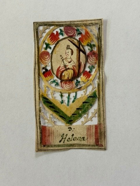 Antieke devotieprentje (santje) omstreeks 1790., Ophalen of Verzenden, Gebruikt, Kaart of Prent, Christendom | Katholiek