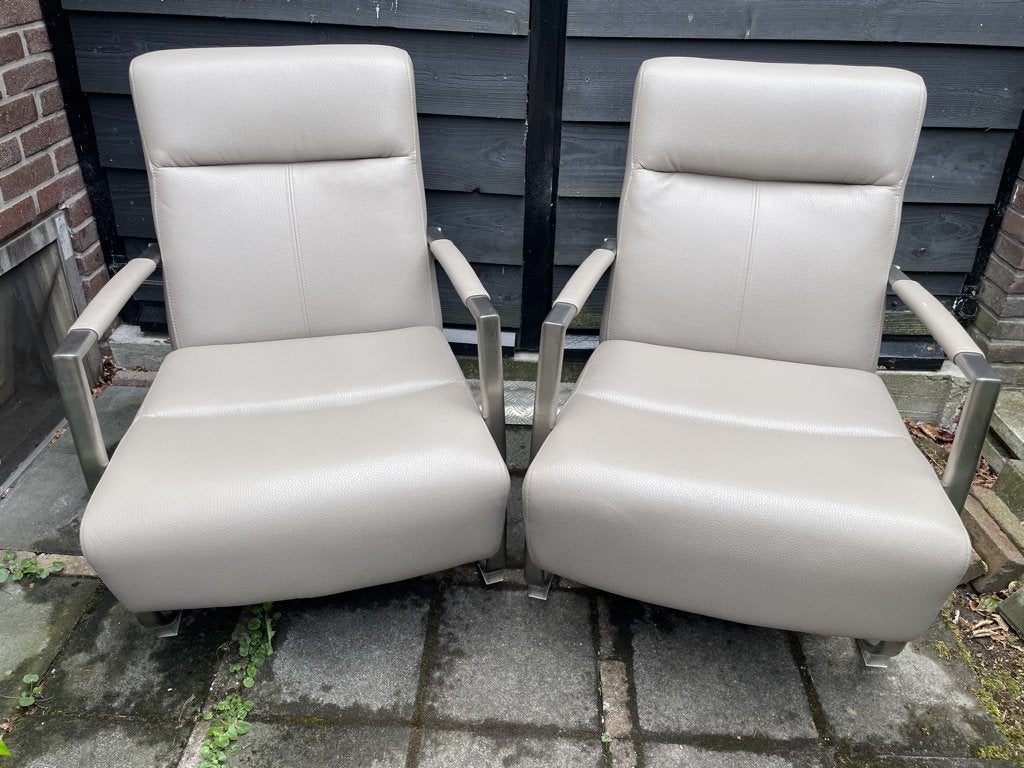 2 leuke fauteuils, Huis en Inrichting, Fauteuils, Ophalen, Gebruikt, 75 tot 100 cm, Strak en modern