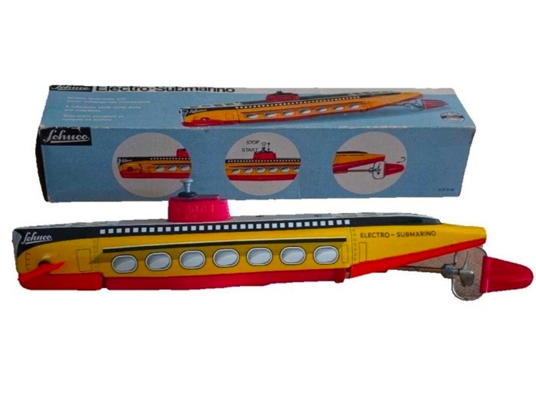 Schuco Electro-Submarino 5552 - Blikken Duikboot met OVP, Ophalen of Verzenden