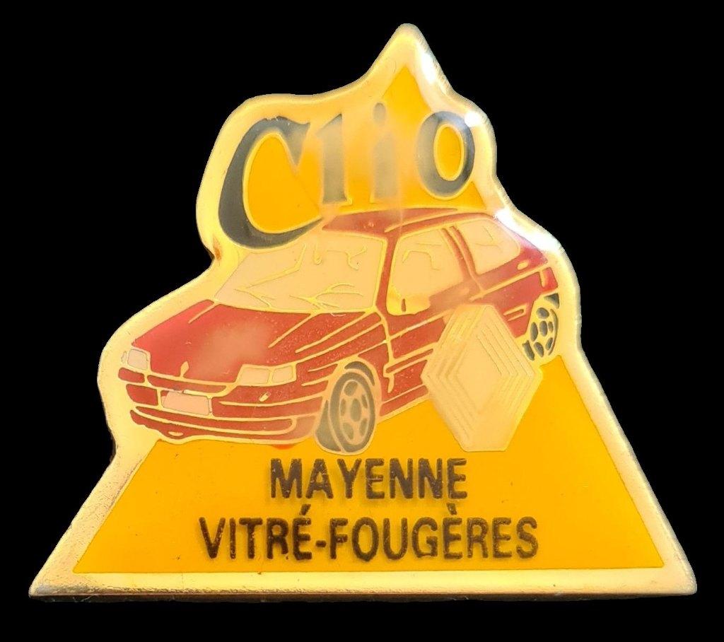 Renault Clio- Mayenne Vitré-Fougeres pin, Verzenden, Nieuw, Transport, Speldje of Pin