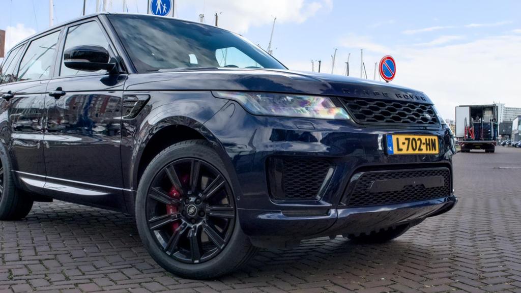 Land Rover Range Rover (sport) P400e Autobiography Dynamic, Automaat, Zwart, 4 cilinders, Blauw