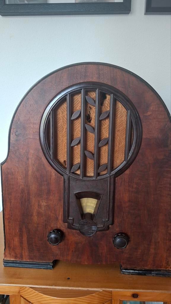Antieke Philips radio 634 A uit de jaren '30, Audio, Tv en Foto, Radio's, Gebruikt, Radio, Ophalen