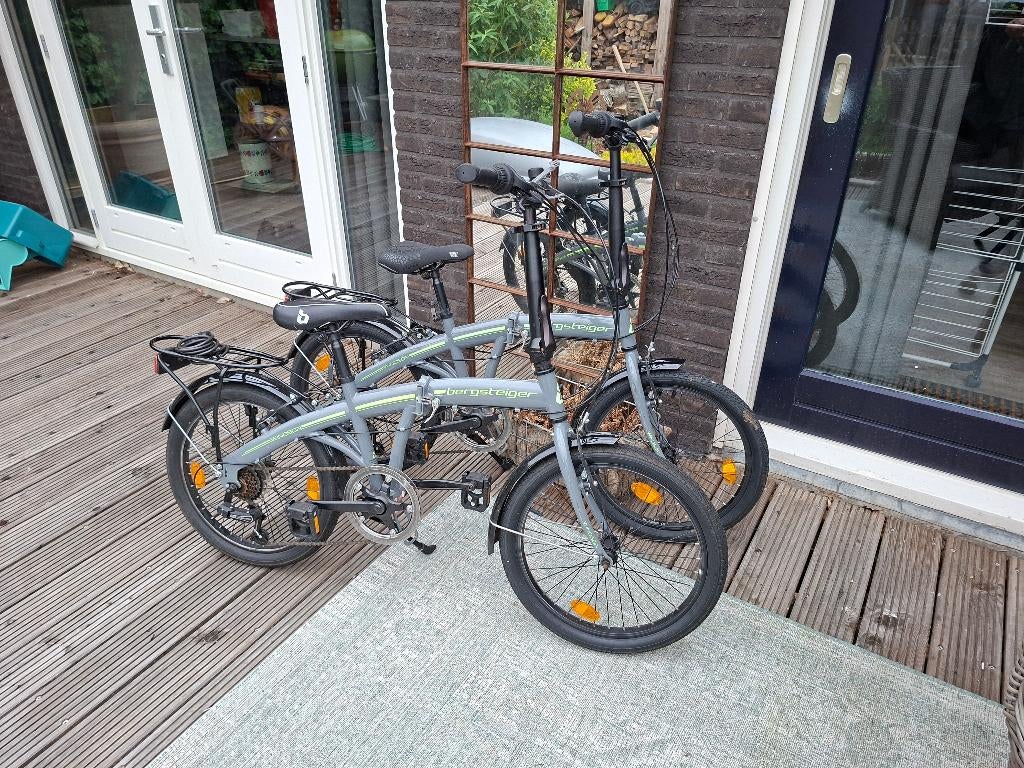 2x bergsteiger vouwfietsen, Gebruikt, Velgrem, Versnellingen, Ophalen