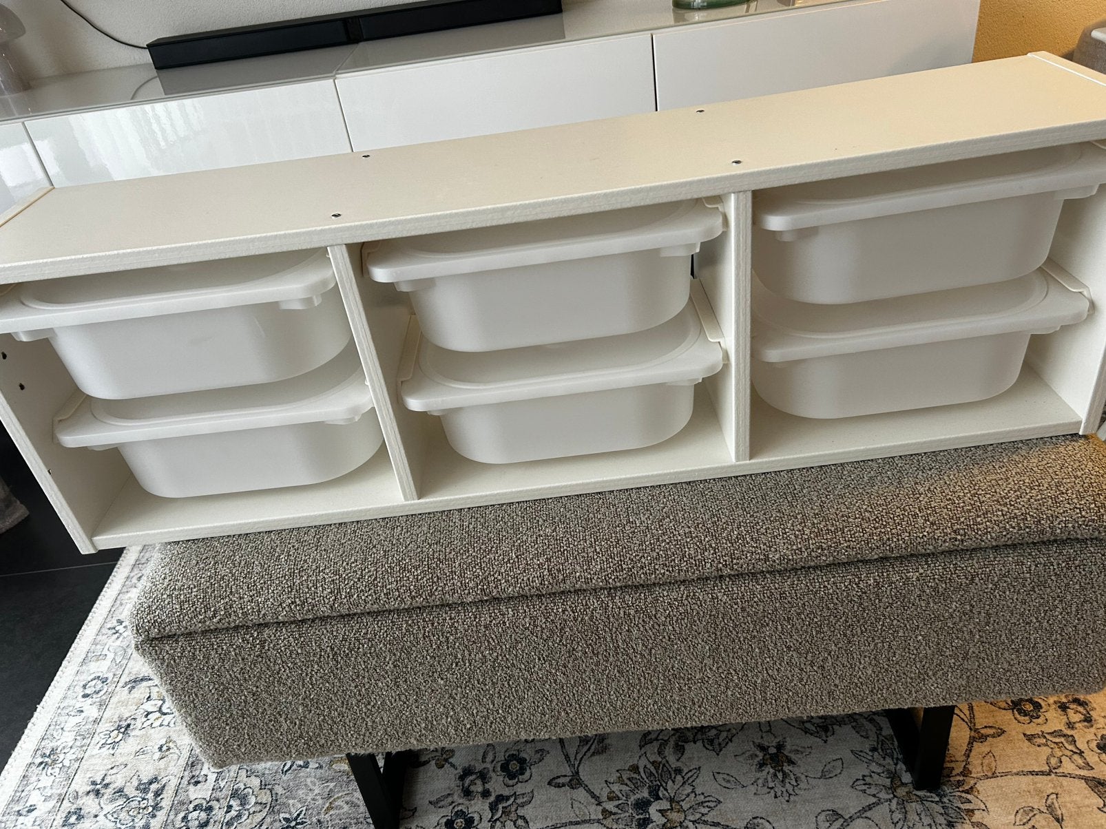 Ikea trofast met bakken, Ophalen, Zo goed als nieuw, 100 tot 150 cm, Minder dan 50 cm