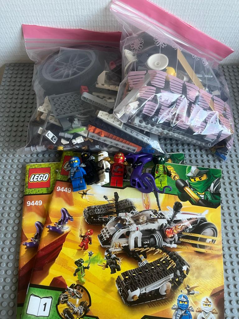 Lego Ninjago 9449 Ultra Sonic Raider Set, Kinderen en Baby's, Speelgoed | Duplo en Lego, Gebruikt, Lego, Ophalen of Verzenden