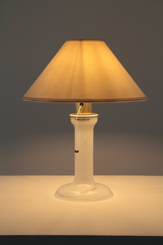 Tafellamp - Hannelore Dreutler / Ateljé Lyktan, 1989, Ophalen of Verzenden, Gebruikt, Glas