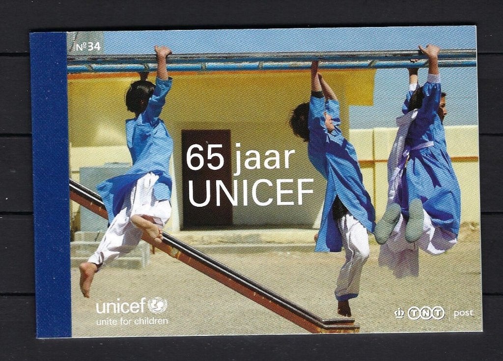 NVPH PR 34 65 jaar UNICEF 10 x 1 Postfris, Postzegels en Munten, Ophalen of Verzenden, Na 1940, Postfris
