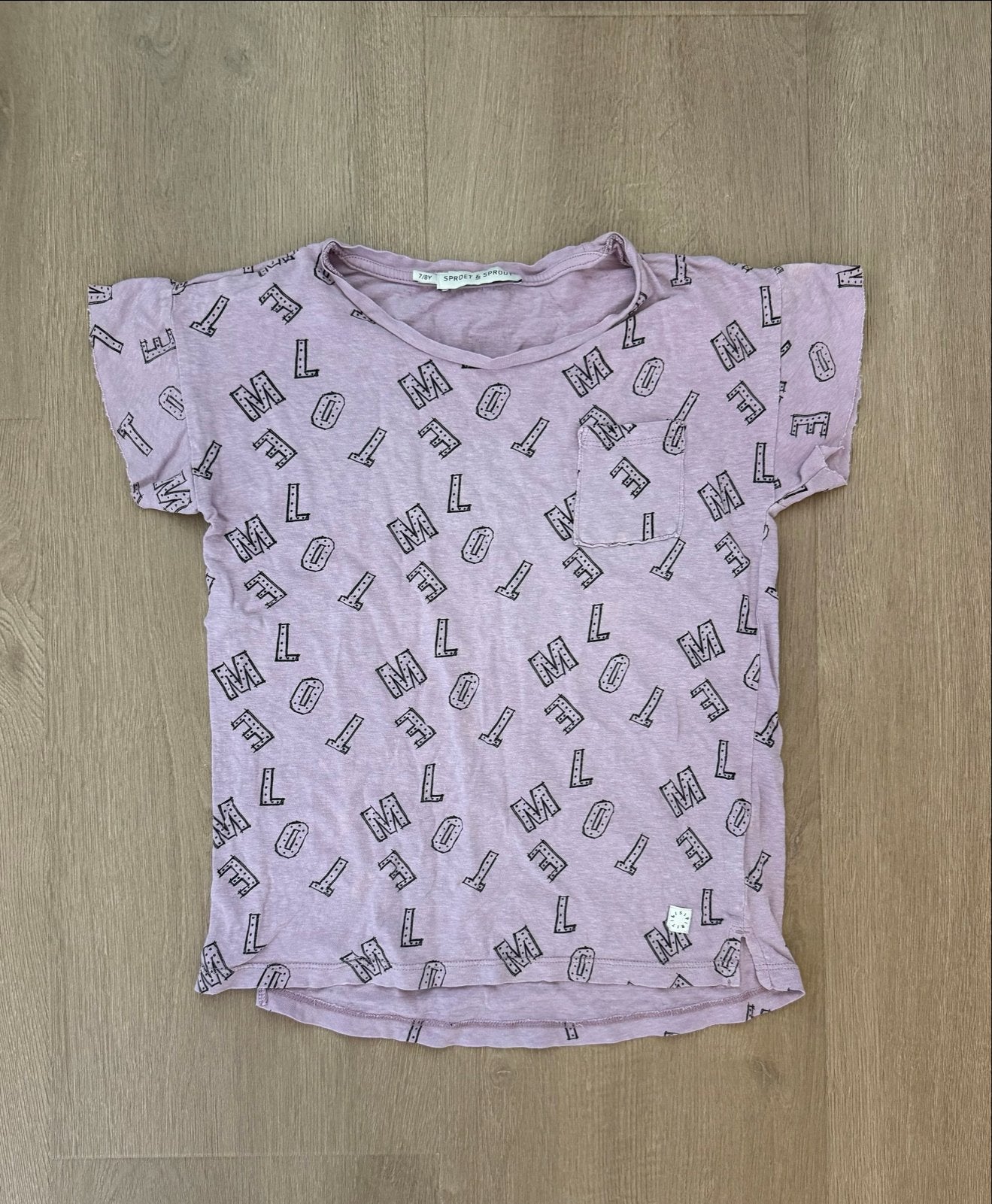 Sproet & Sprout shirt 7/8 lila kleur, Ophalen of Verzenden, Gebruikt, Jongen of Meisje