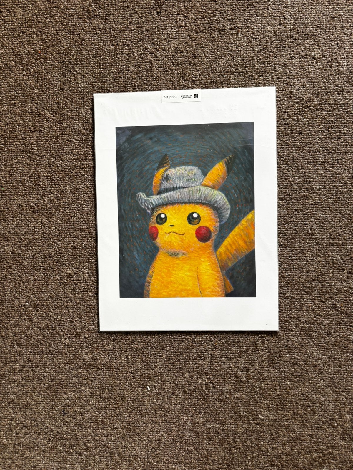 Pikachu with grey felt….., Ophalen of Verzenden