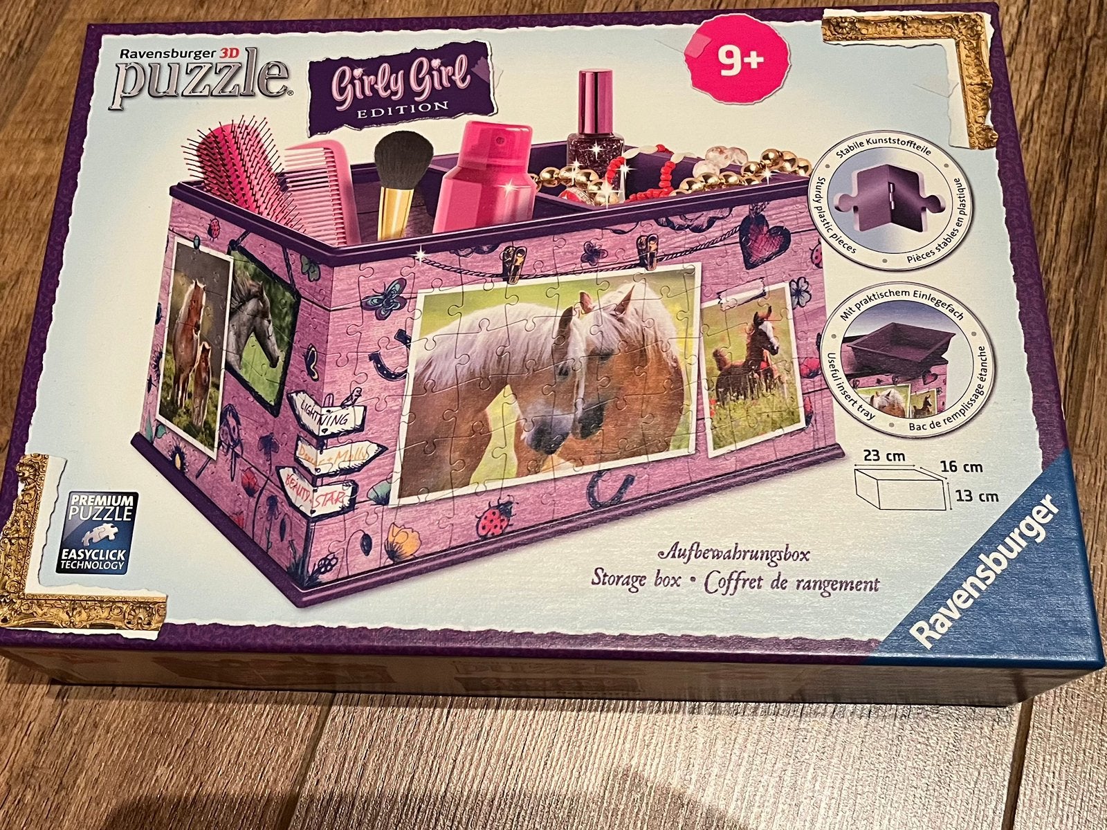 Paardenkisje 3d puzzel incl doos, Ophalen of Verzenden, Meer dan 50 stukjes, Zo goed als nieuw, 6 jaar of ouder