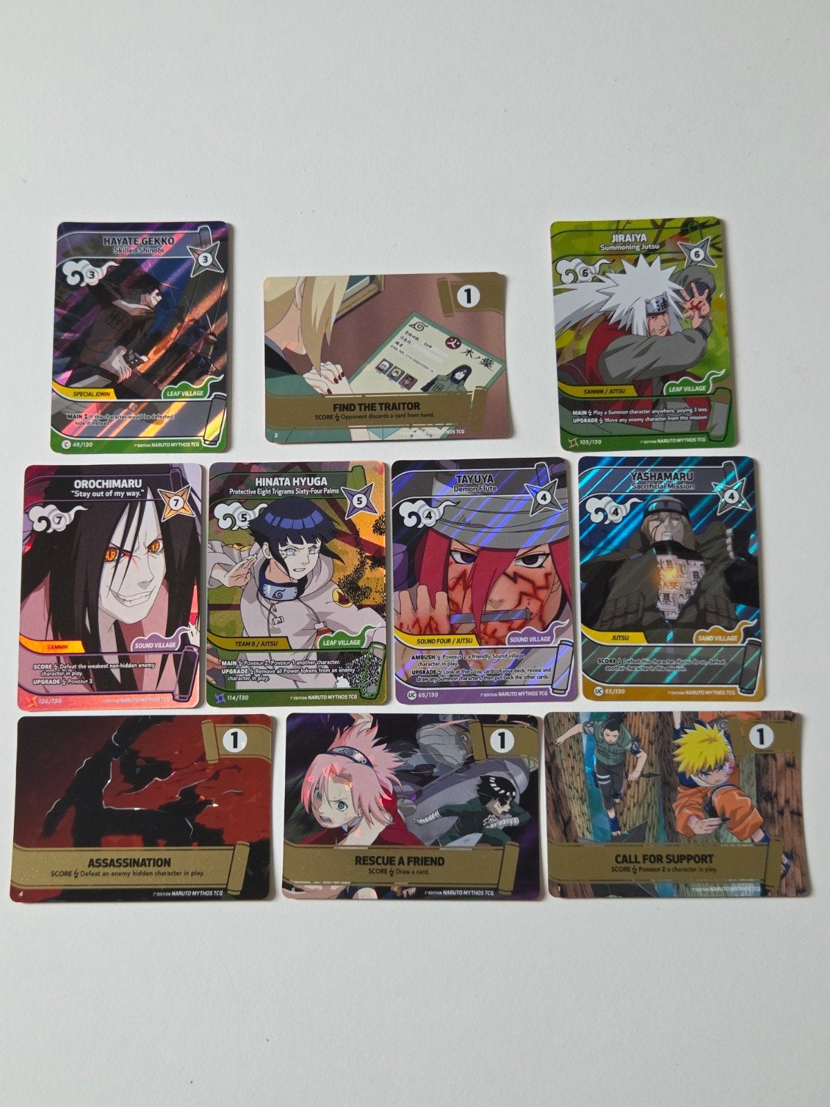 Naruto Mythos Trading Card Game Kaarten Collectie, Ophalen of Verzenden, Nieuw, Meerdere kaarten, Foil