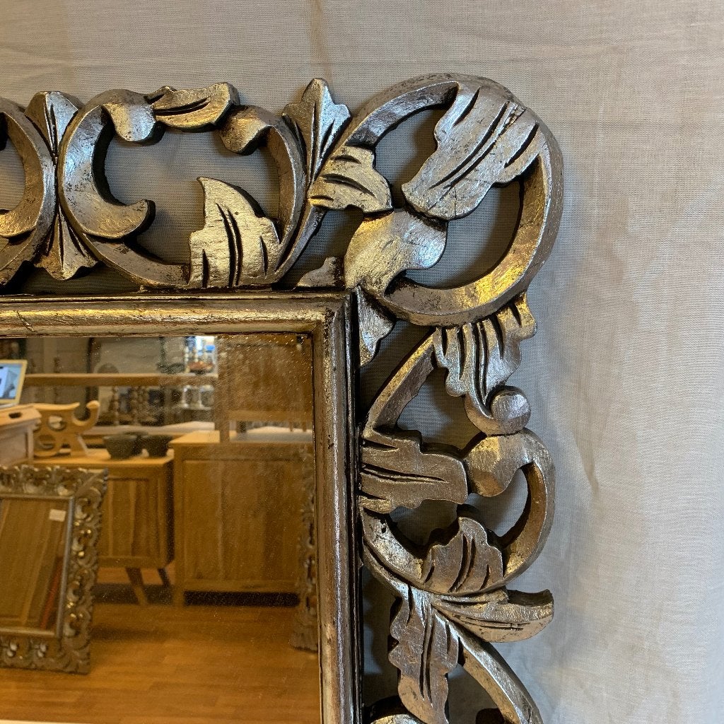 barok spiegel zilver met lijst 80 x 60 cm - Gratis bezorgd, TTM Wonen, Meubels – (Perzische) Tapijten en Woonaccessoires, Taag 63, 2491 CS, Den Haag (Forepark)