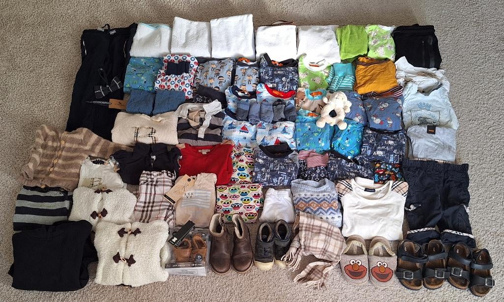 Kinderkleding o.a. Burberry van 74 t/m 116 t.w.v. €3000-, Kinderen en Baby's, Kinderkleding | Kinder-kledingpakketten, Ophalen of Verzenden