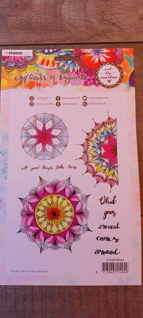 Studio Light Art by Marlene Clearstamp Mandala Tapestry, Ophalen of Verzenden, Zo goed als nieuw, Clearstamp