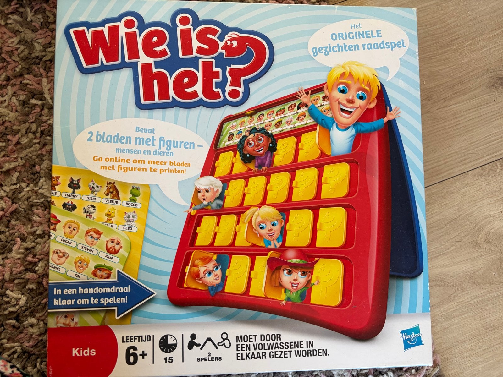 Wie is het?, Een of twee spelers, Ophalen, Gebruikt