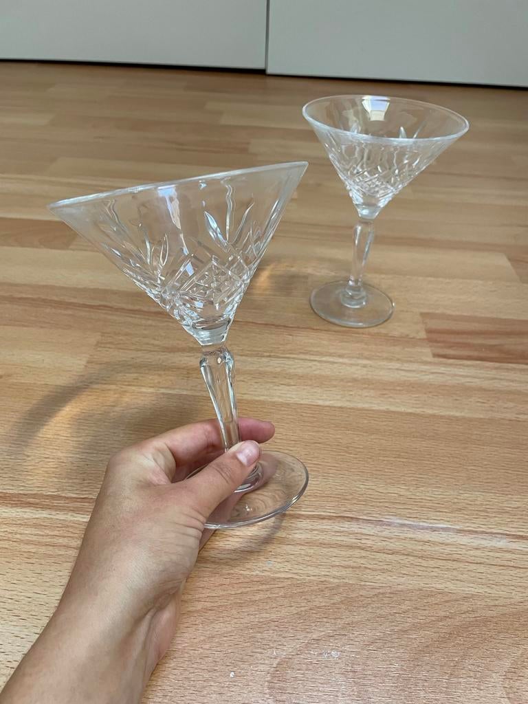 2 cocktailglazen/ ijscoupes, Verzamelen, Glas en Borrelglaasjes, Ophalen, Zo goed als nieuw, Overige typen