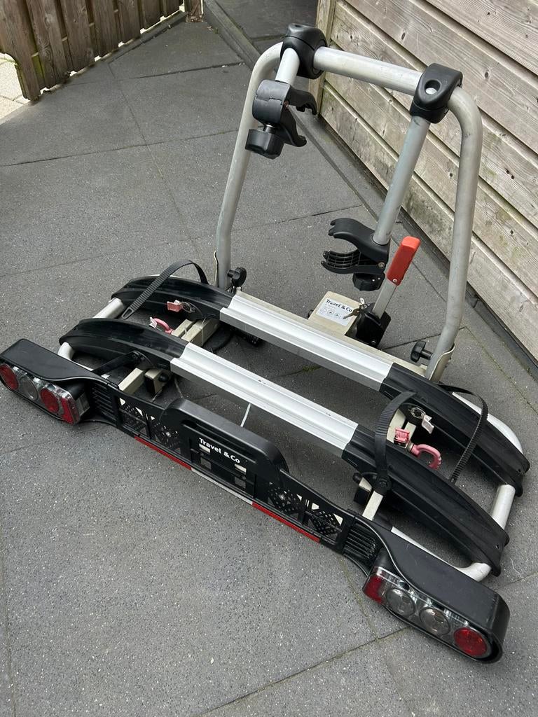 Fietsendrager van travel & co, Auto diversen, Ophalen of Verzenden, 2 fietsen, Zo goed als nieuw, Trekhaakdrager