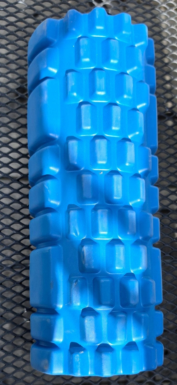 Blauwe Foamroller voor Spierherstel en Massage, Sport en Fitness, Fitnessmaterialen, Ophalen of Verzenden, Gebruikt, Benen, Foamroller
