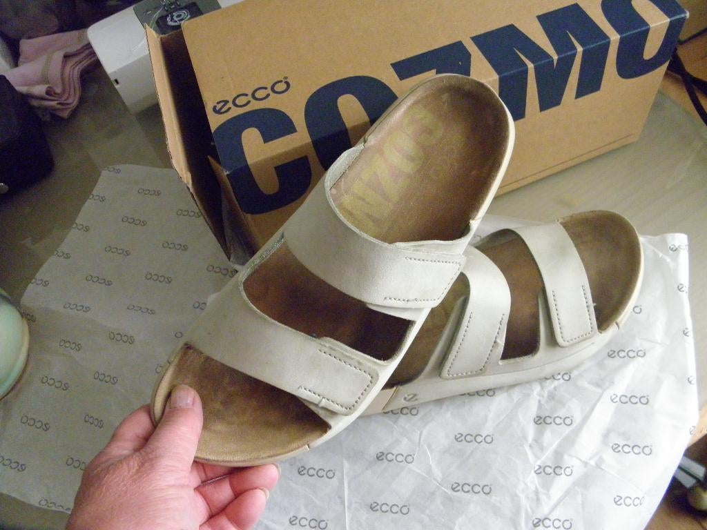 ecco leren cozmo 2.0  slippers maat 39, Slippers, Ecco, Overige kleuren, Ophalen of Verzenden