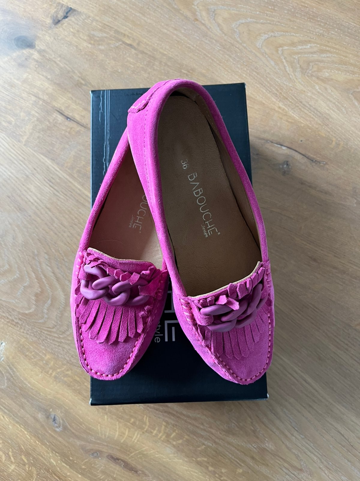 Prachtige leren loafers maat 36, Kleding | Dames, Schoenen, Instappers, Ophalen of Verzenden, Zo goed als nieuw, Roze