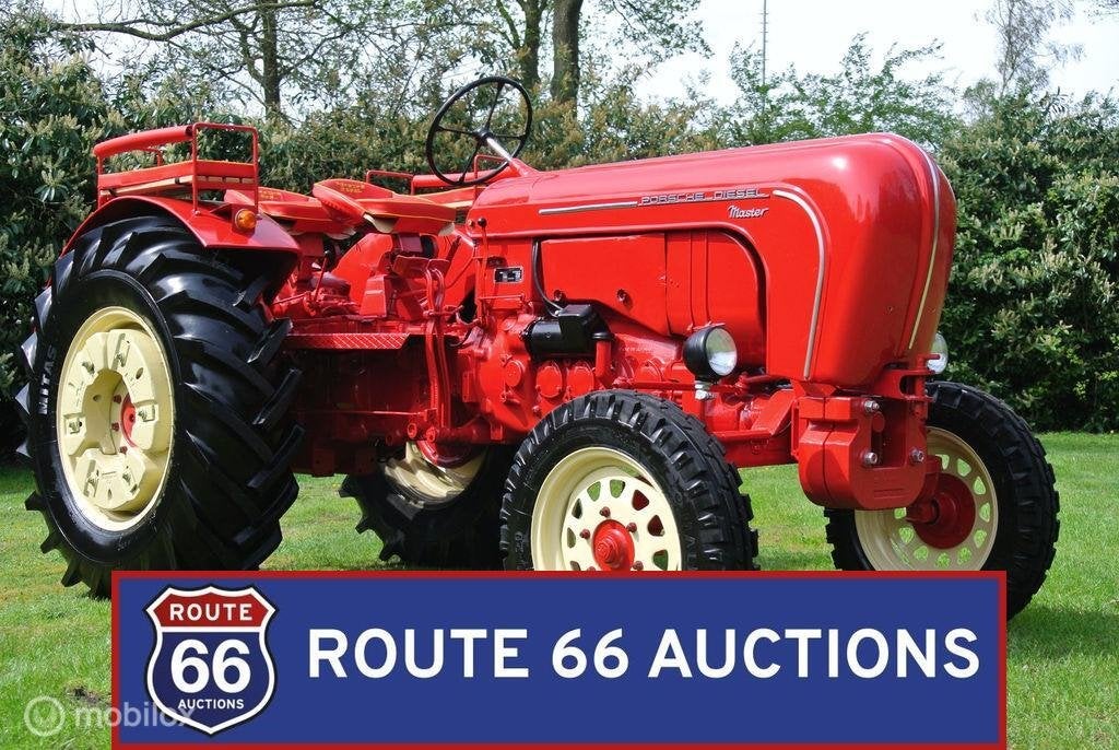 Porsche-Diesel Master 408 Tractor | 1958 | Route 66 Auctions, Auto's, Oldtimers, Overige carrosserieën, Zwart, Bedrijf, Porsche