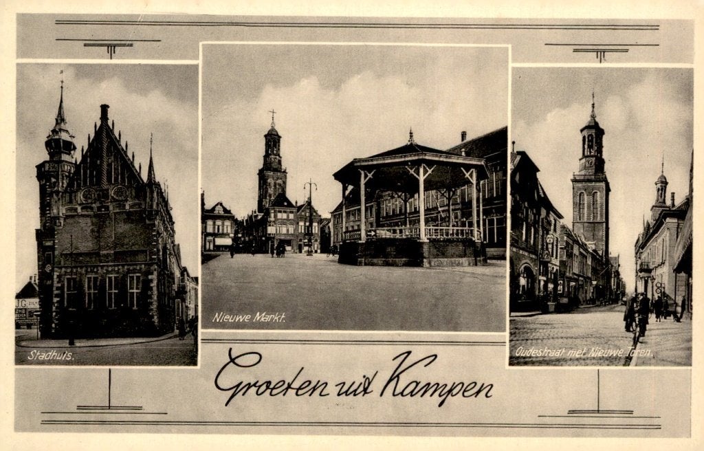 Kampen Groeten uit # 421, Ophalen of Verzenden, 1940 tot 1960, Ongelopen, Overijssel