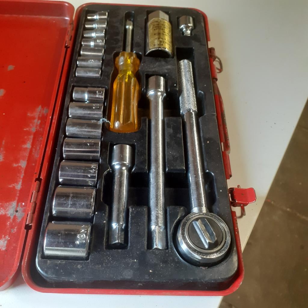 Ratelset / doppendoos, Ophalen of Verzenden, Gebruikt