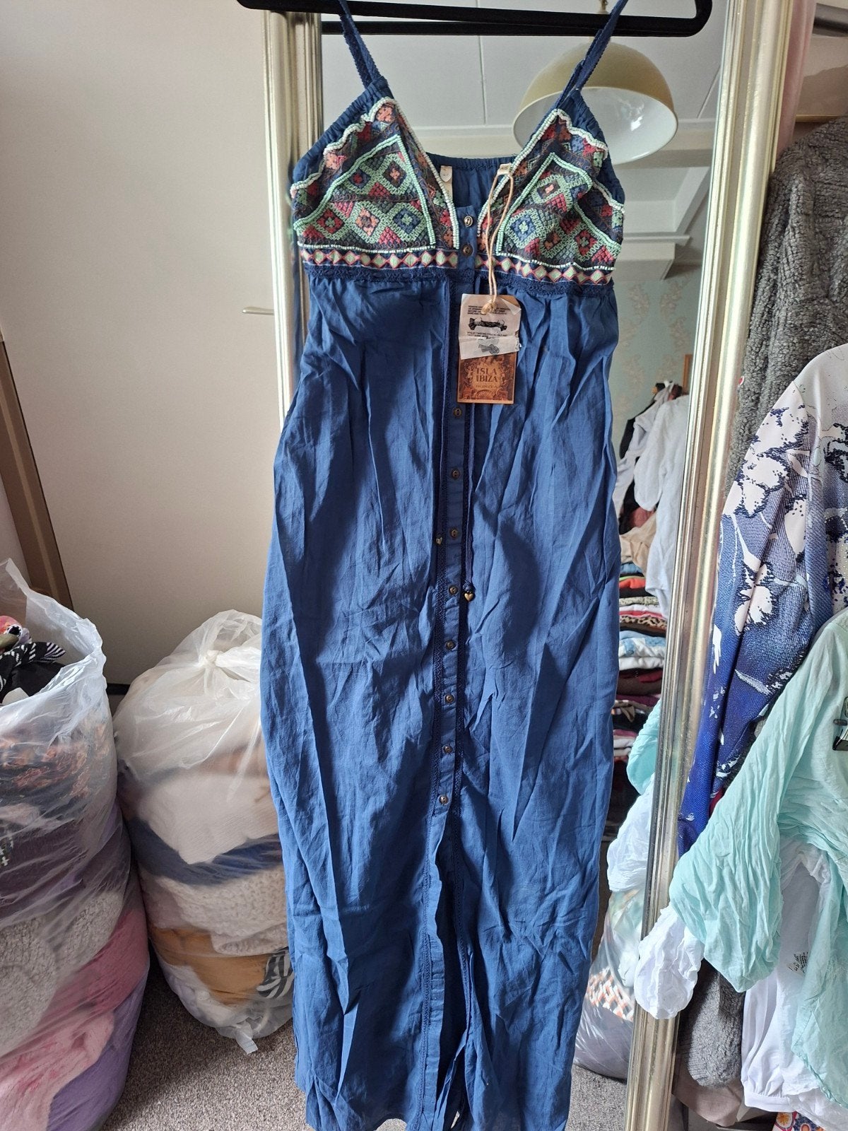 Isla Ibiza Bonita jurk (xs)nieuw;GRATIS VERZENDING!!!, Ophalen of Verzenden, Nieuw, Maat 36 (S), Blauw