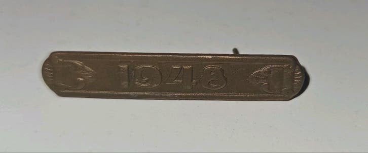 Gesp 1948 voor medaille Ereteken voor Orde en Vrede, Verzamelen, Ophalen of Verzenden, Landmacht, Nederland, Lintje, Medaille of Wings