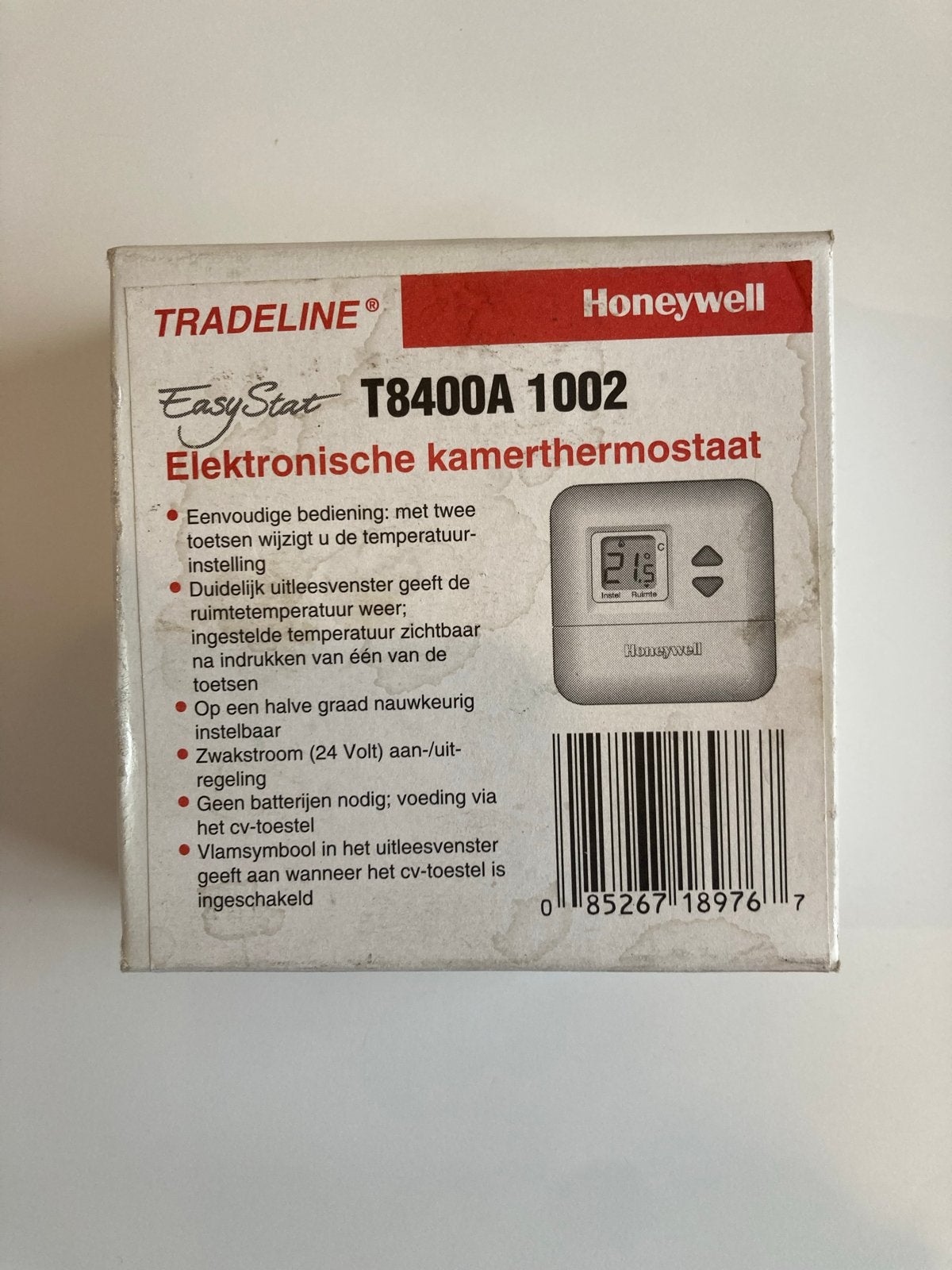Honeywell EasyStat T8400A 1002 Elektronische Kamerthermostaa, Ophalen of Verzenden, Nieuw